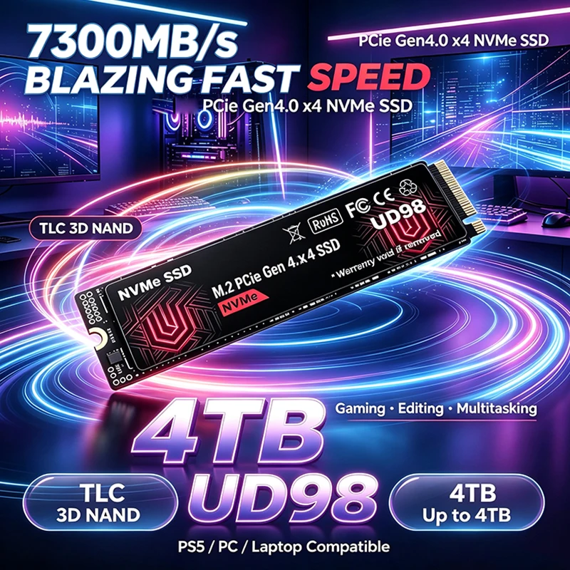 Новый оригинальный внутренний  – обзор и цена M.2 Nvme 4Tb Pcie 4.0 Ssd
