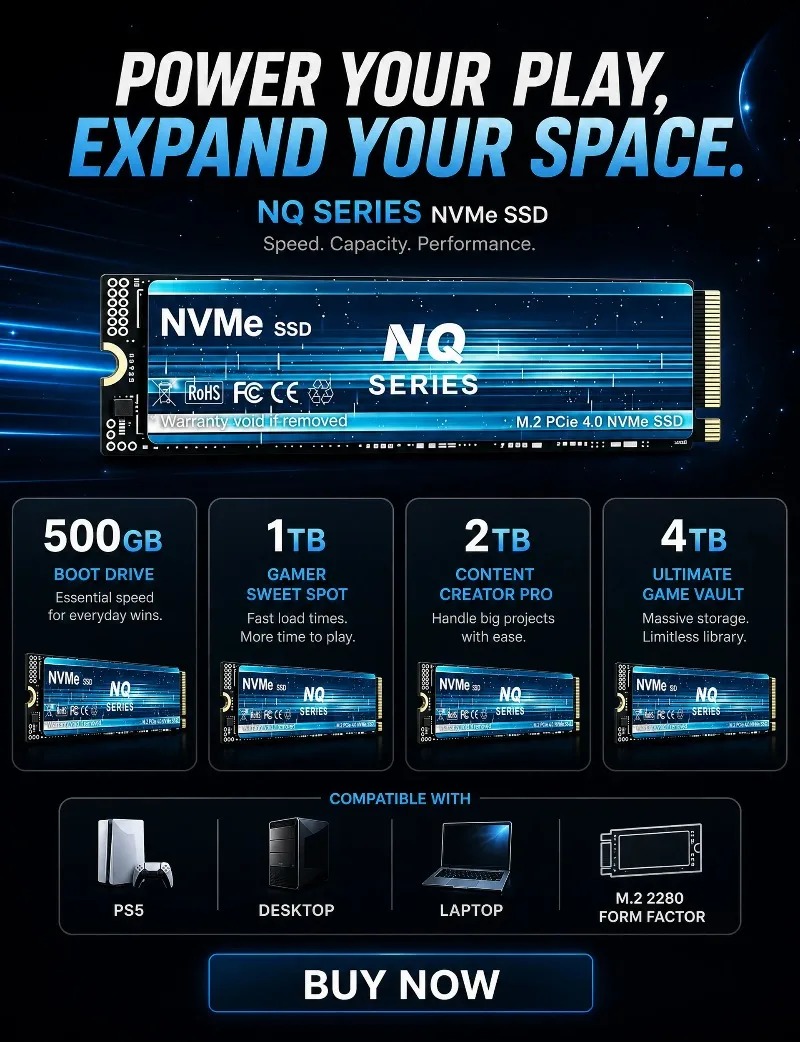NQ 2TB 4TB SSD M.2 NVMe Внутре – обзор и цена M.2 Nvme 4Tb Pcie 4.0 Ssd